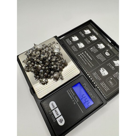 Chan Luu Sterling Silver 925 Mixed Pearls Beaded Long Necklace Boho 44.4g - Picture 7 of 7